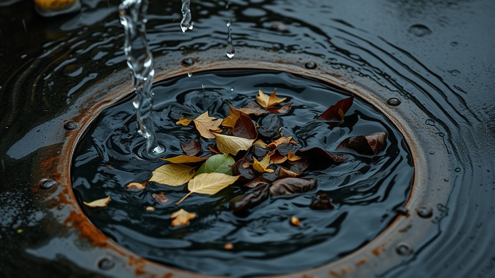 catch basin debris and drainage issues