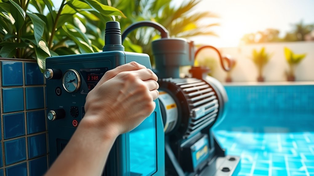 check pool pump timing