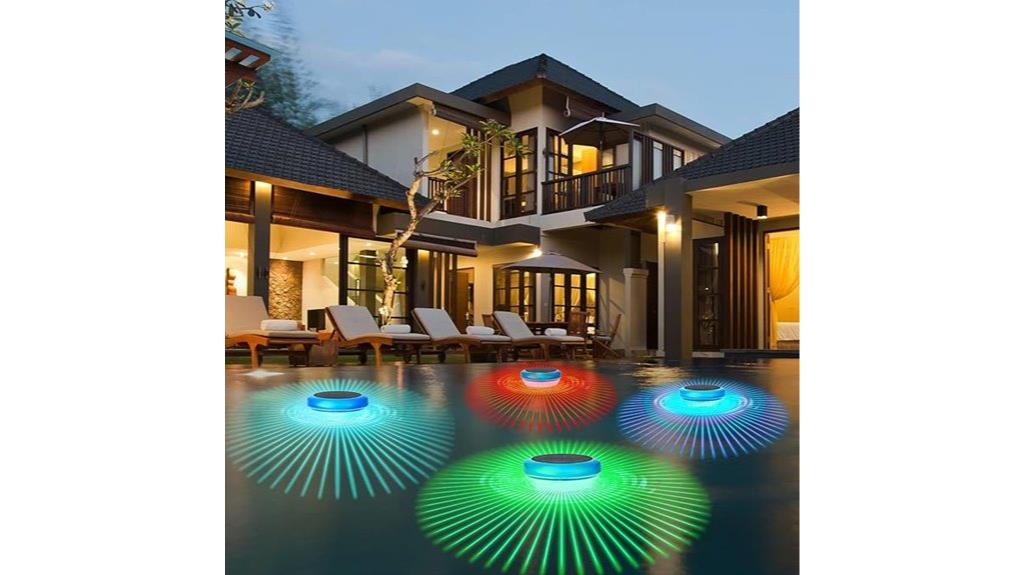 color changing floating pool lights