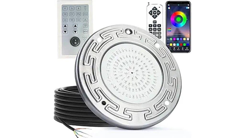 color changing inground pool light