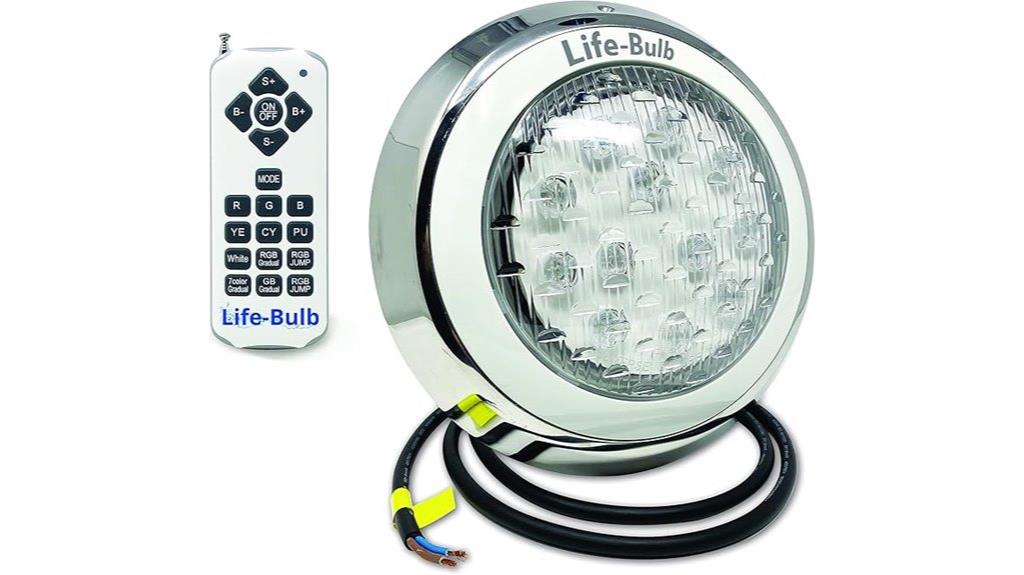 color changing pool light