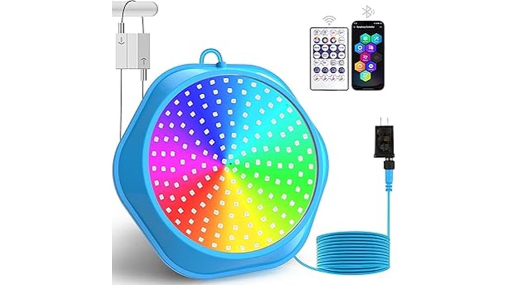 colorful waterproof pool lights