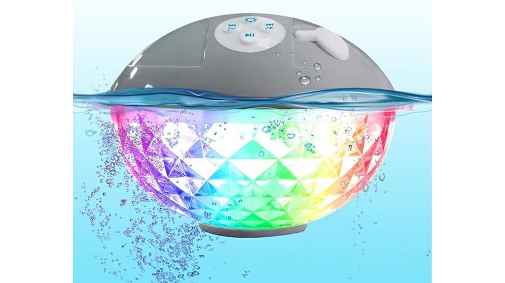 colorful waterproof pool speaker