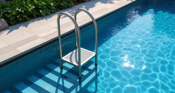 compact stylish pool ladders
