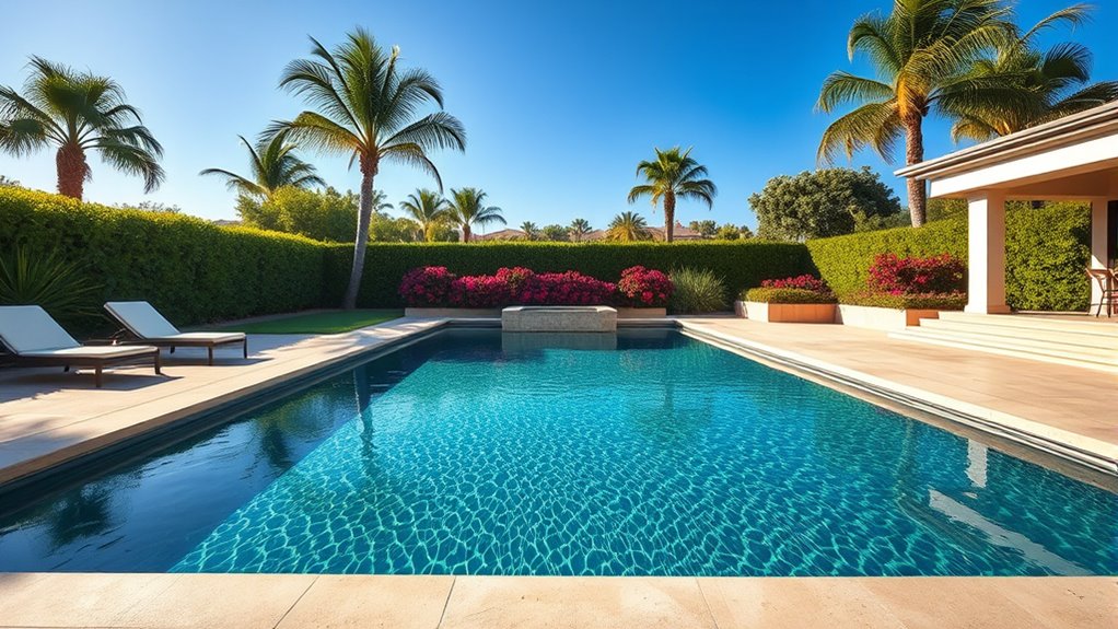 convenient stylish backyard swimming