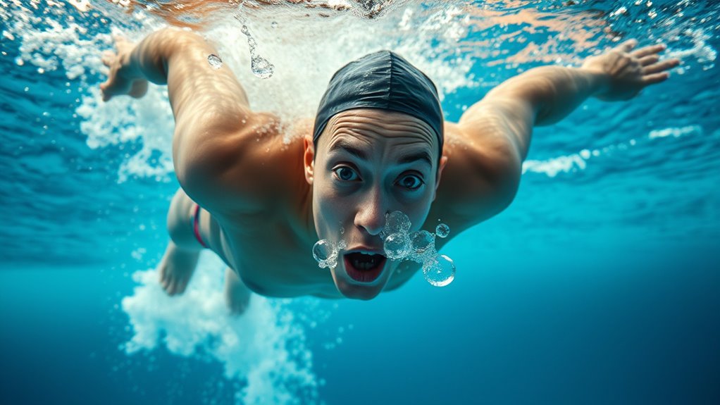 coordinate breathing during flip turns