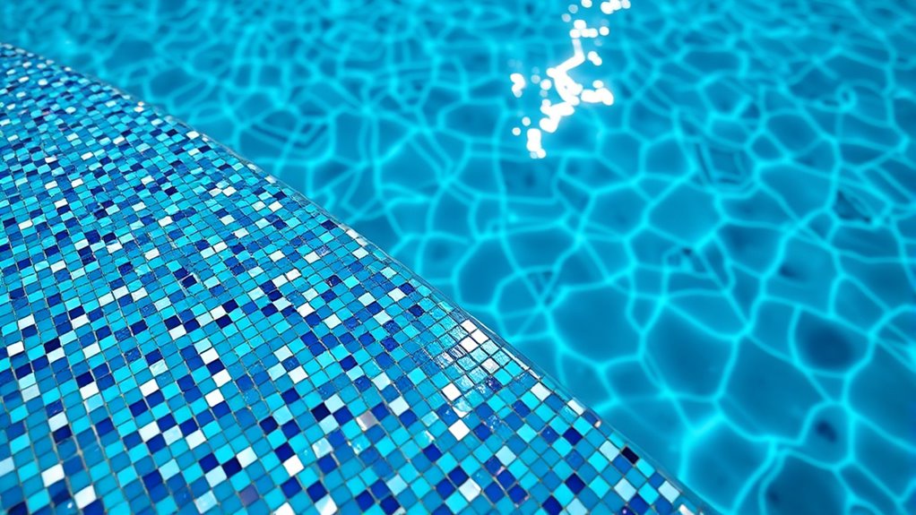 creative mosaic pool finishes
