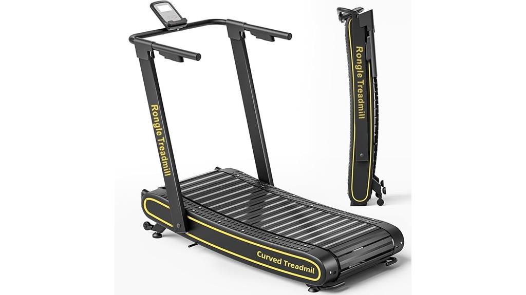 curved non electric treadmill