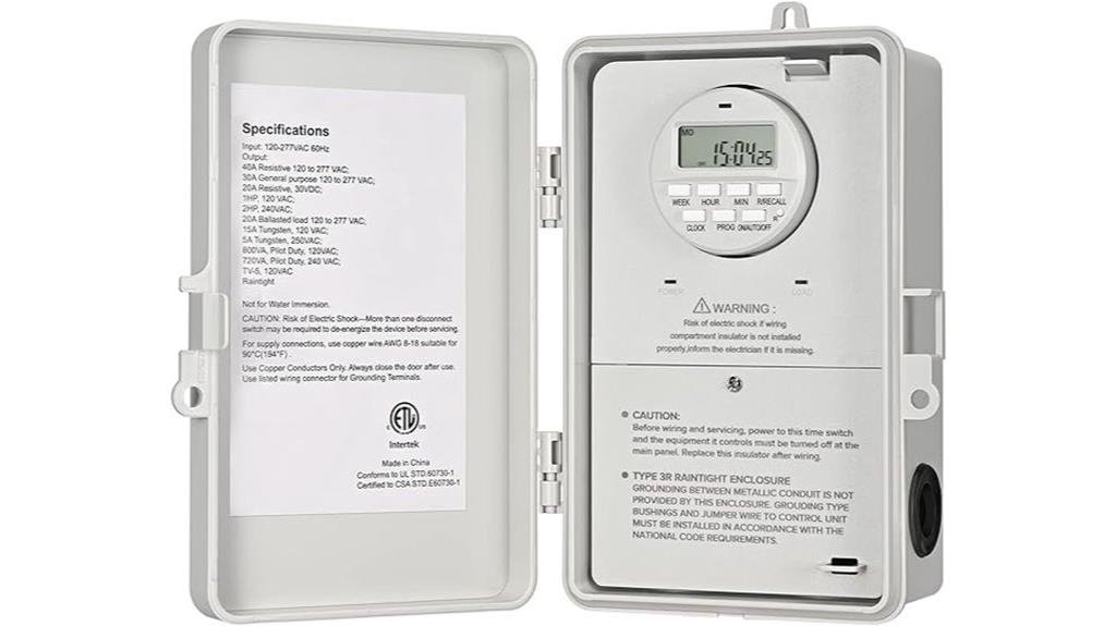 digital 7 day pool timer