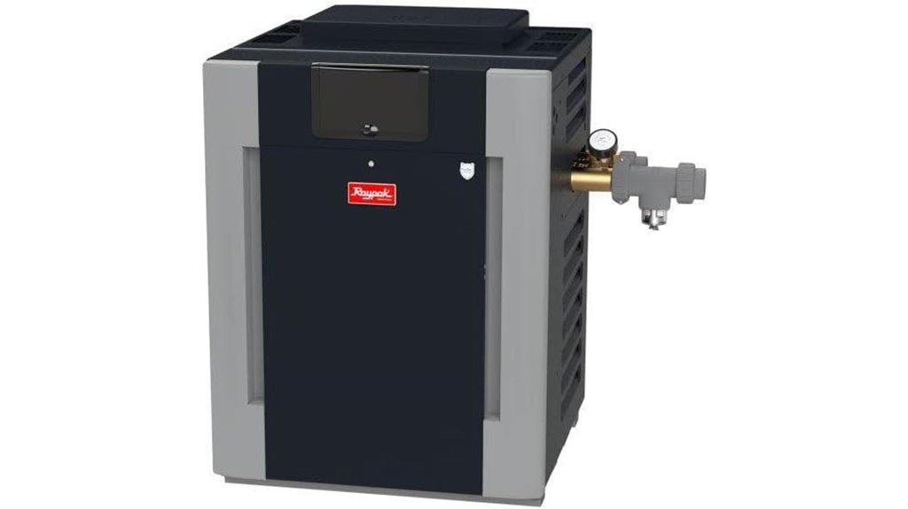 digital brass pool heater