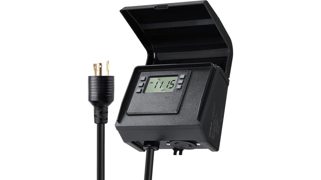 digital pool timer twist lock plug