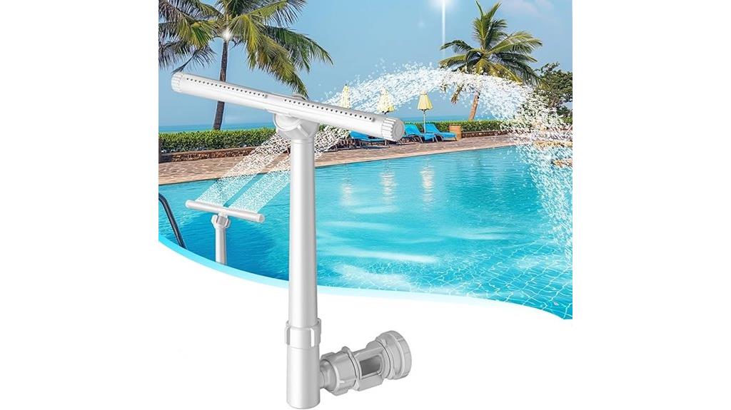 dual spray pool fountain