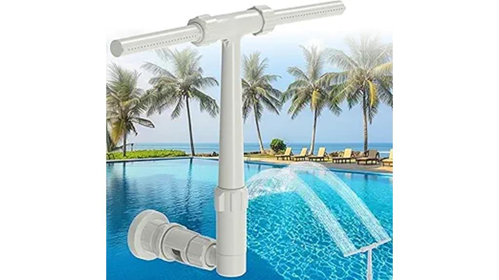 dual spray pool fountain