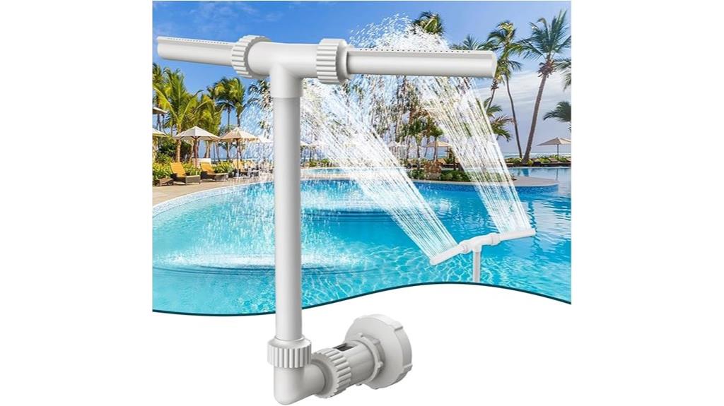 dual spray pool nozzle