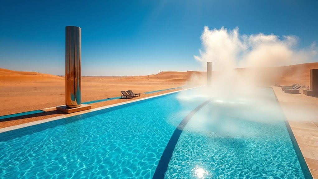 eco friendly desert pool cooling