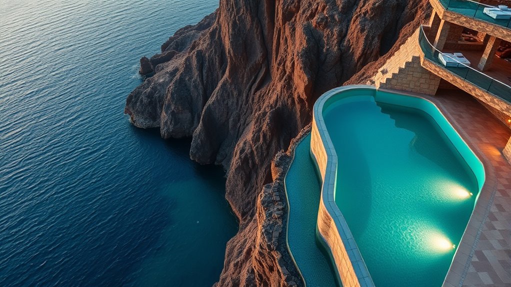 elegant santorini lighting design