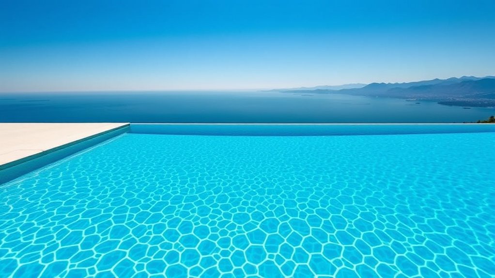 endless floating water illusion