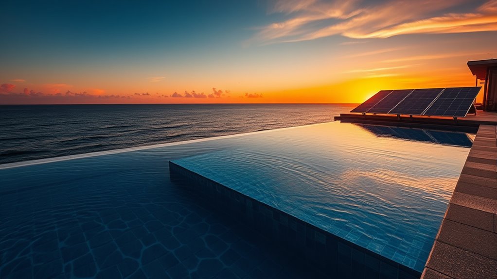 energy efficient modern infinity pools