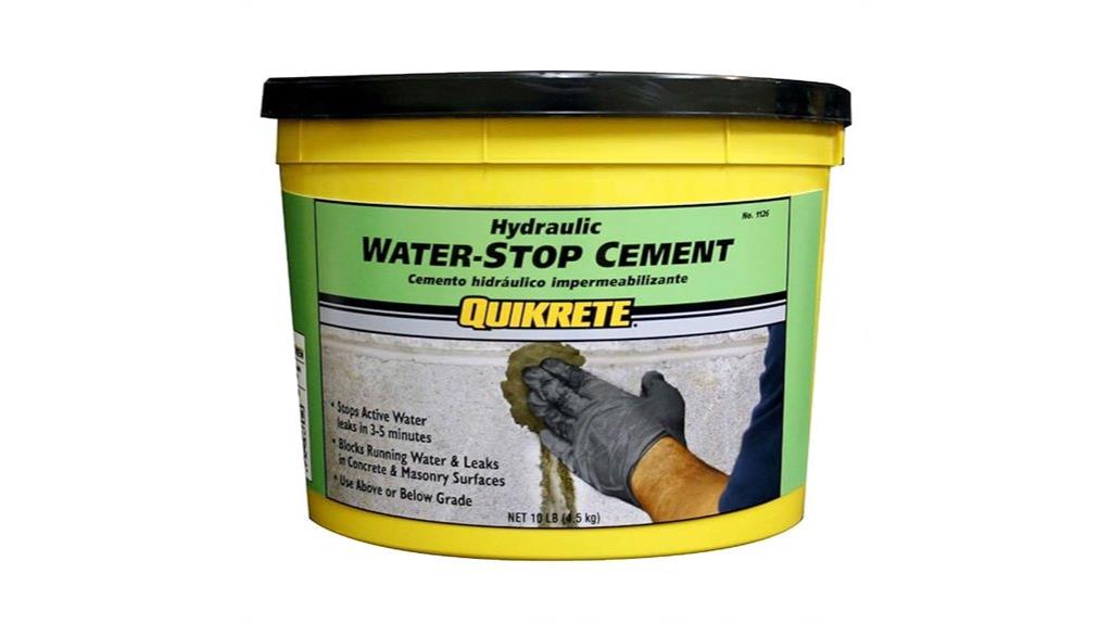 fast setting water stop