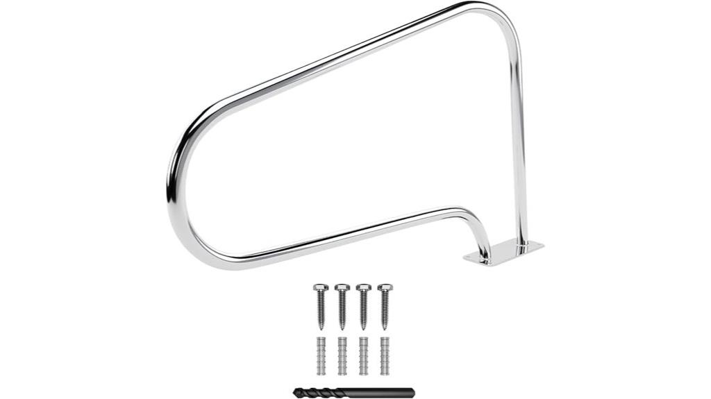 fibropool hand rail mount