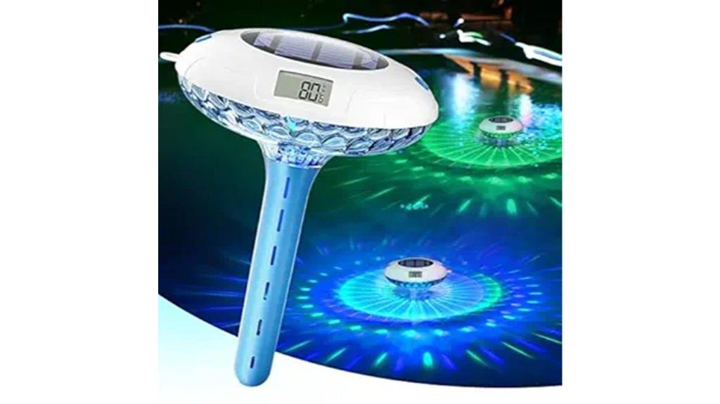 floating rgb pool thermometer