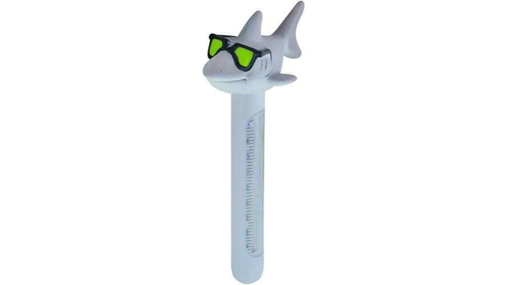 floating shark water thermometer