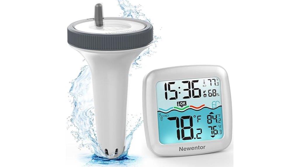 floating waterproof pool thermometer