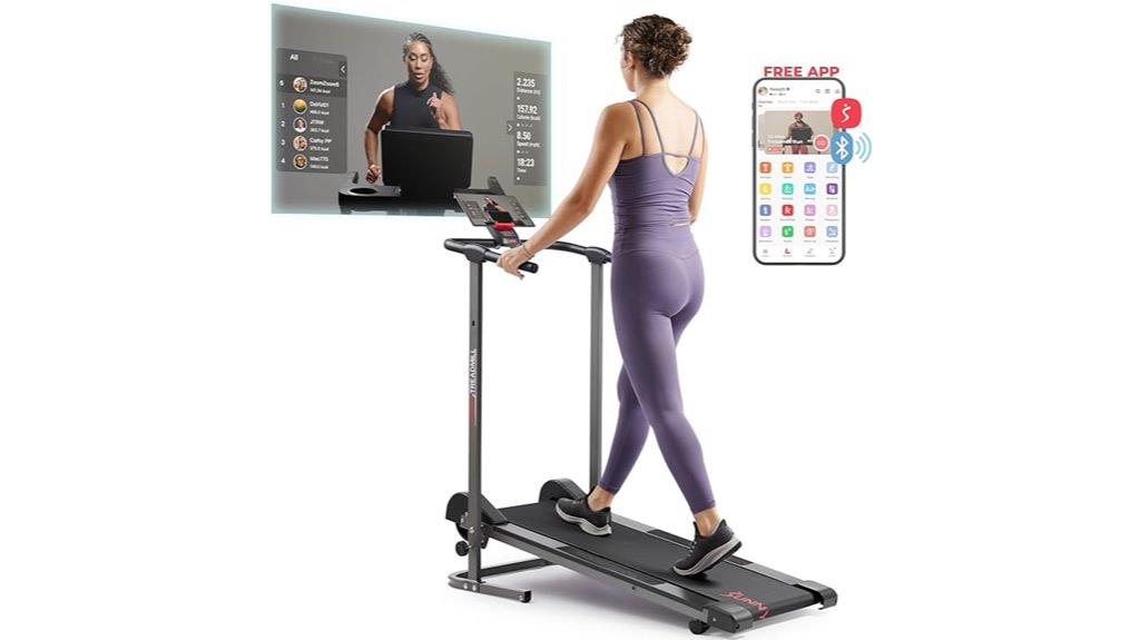 foldable treadmill with monitor