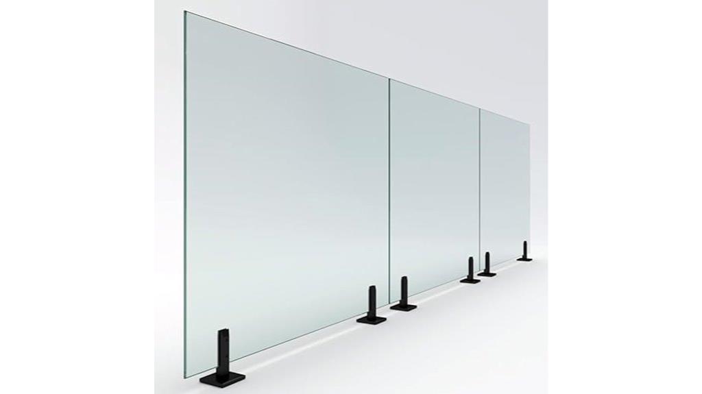 four foot clear glass