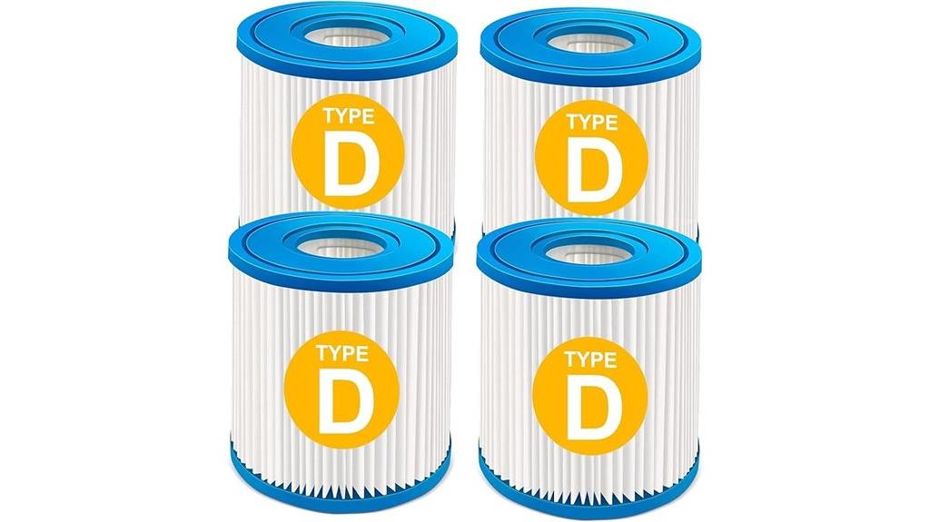 four pack pool filter cartridges