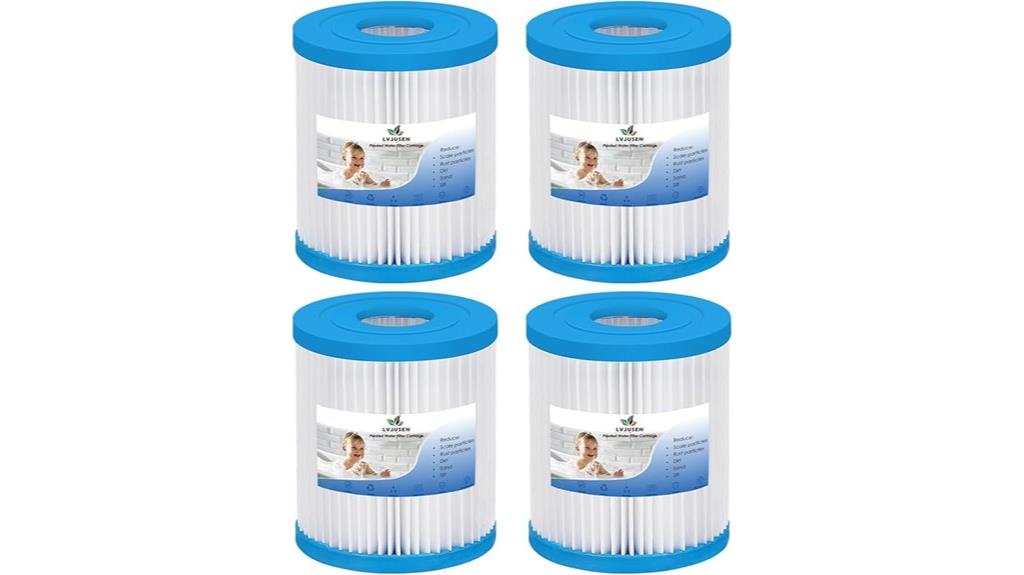 four pack pool filters
