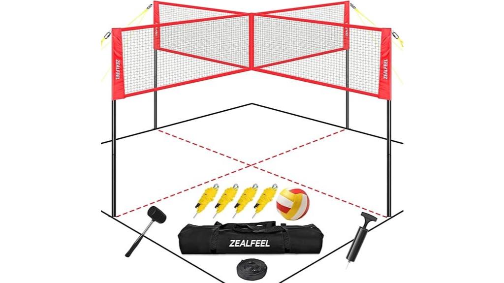 four square volleyball set