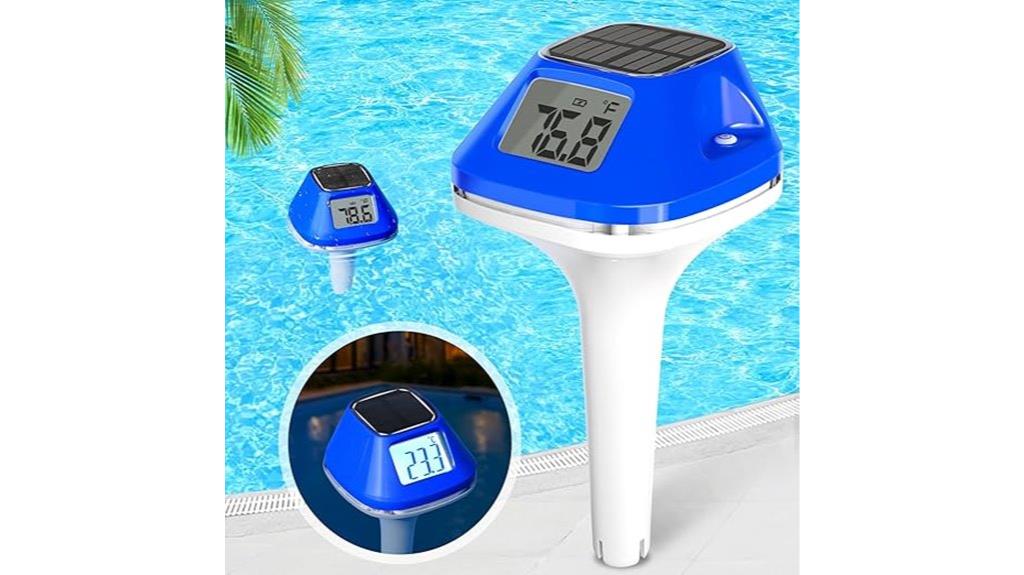 futuristic lcd pool thermometer