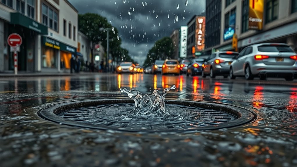 heavy rainfall impacts catch basins