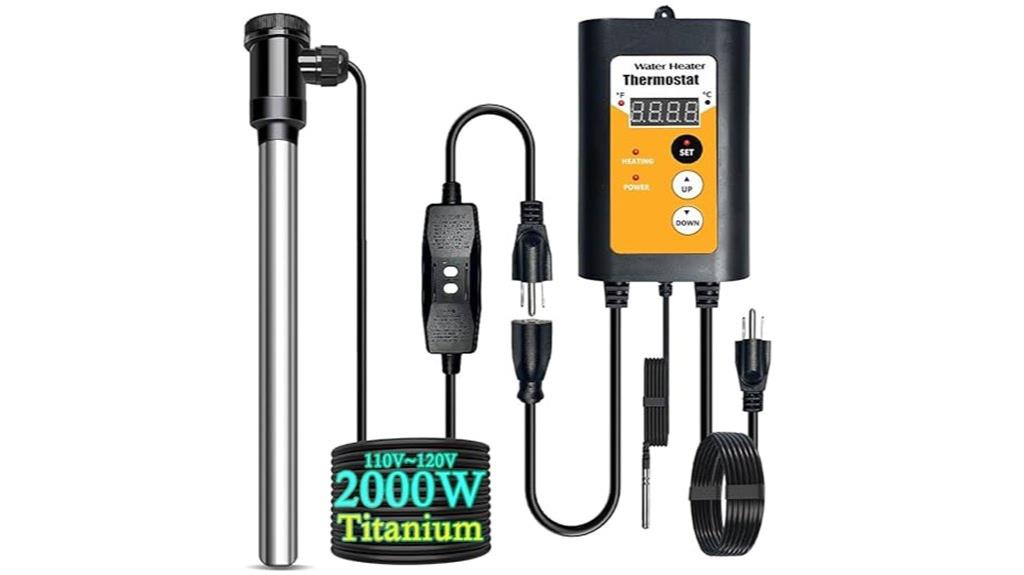 high power titanium water heater