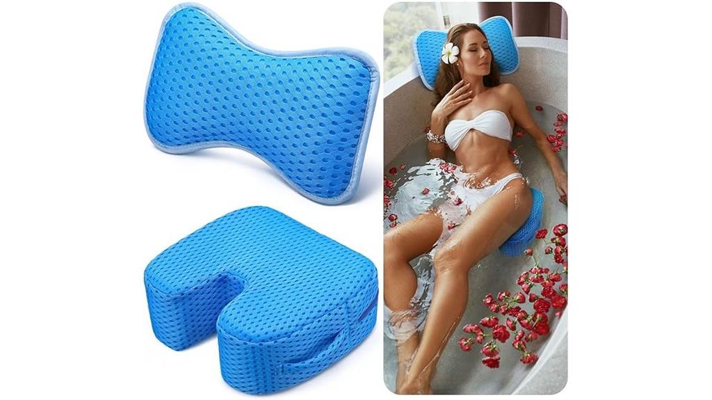 hot tub booster and bath pillow
