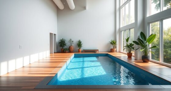 indoor endless pool installation
