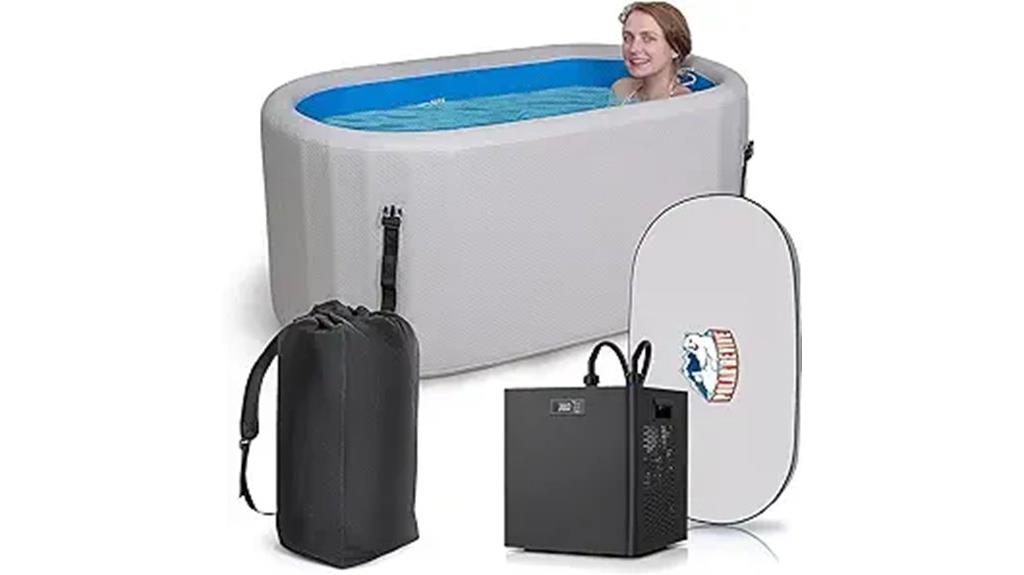 inflatable bathtub with chiller