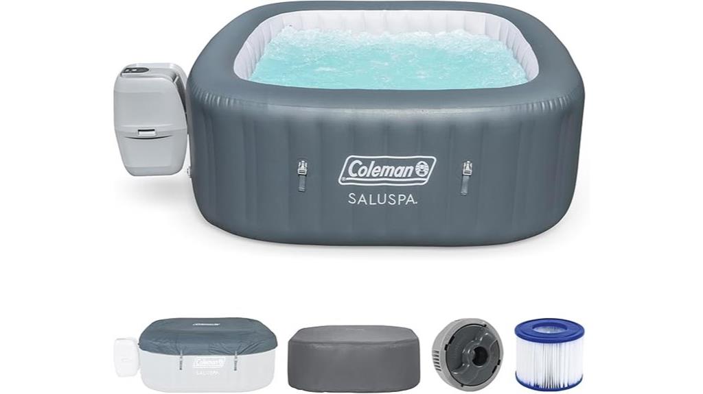 inflatable hot tub for six