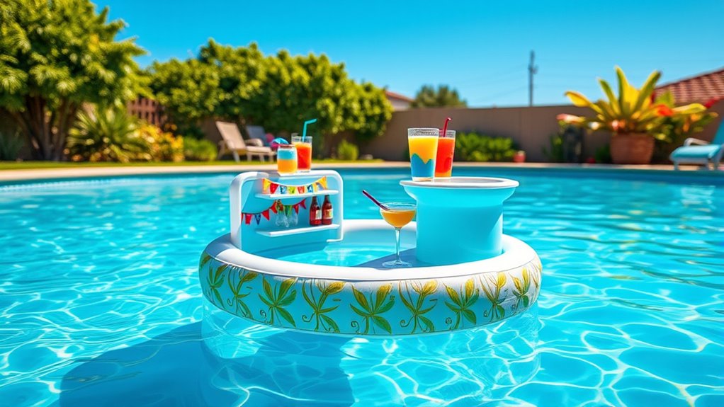 inflatable pool bar options