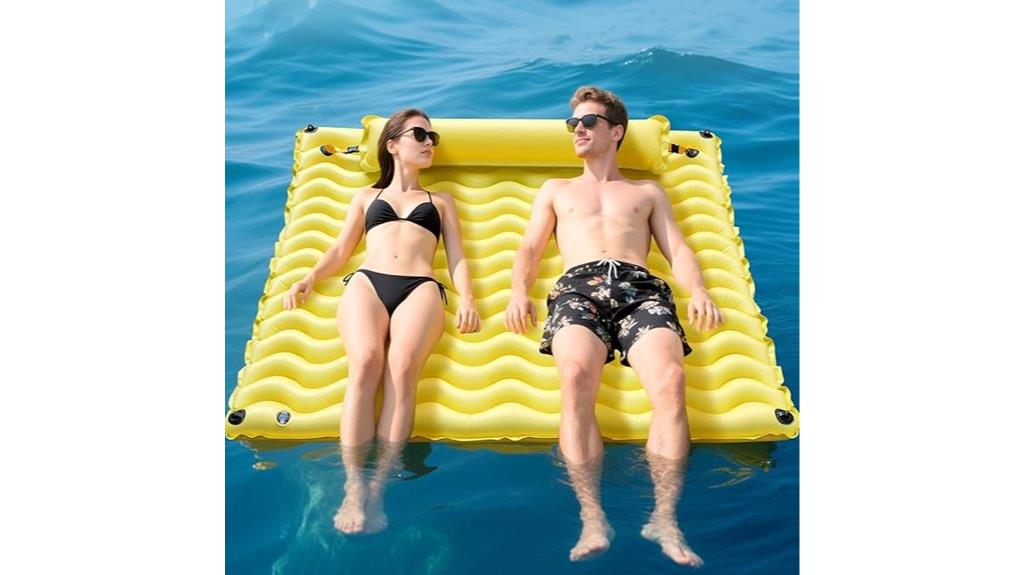 inflatable pool beach mat