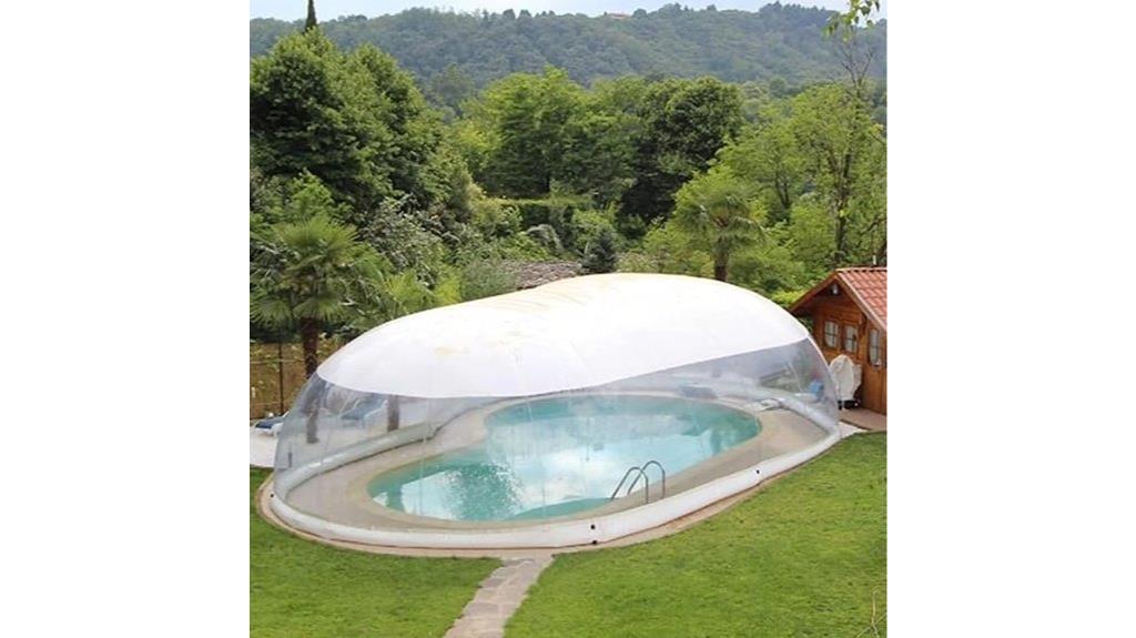 inflatable pool dome tent