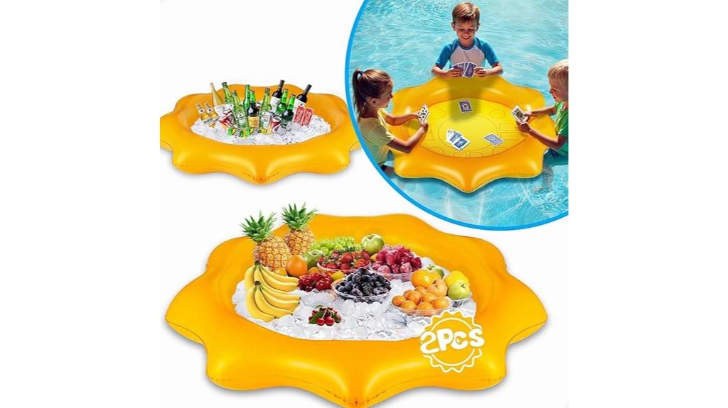inflatable pool party tray