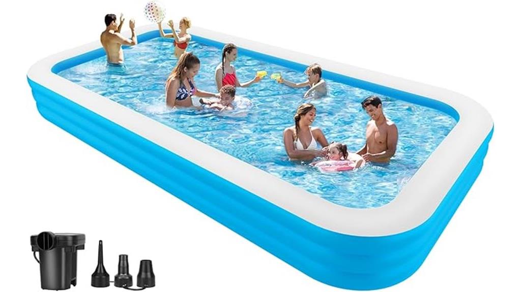 inflatable pool with pump