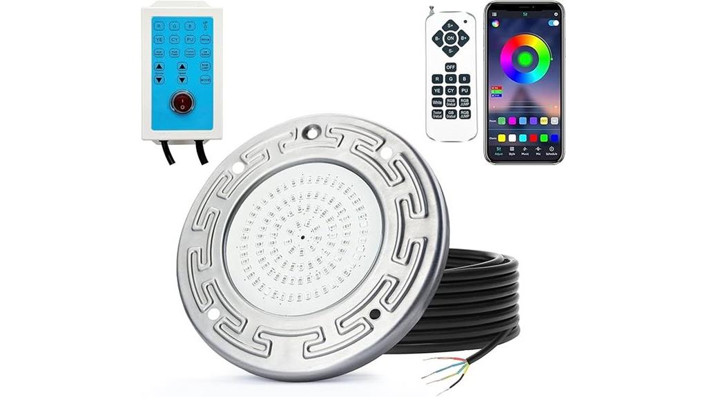 inground pool light control