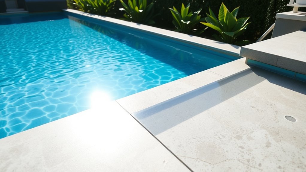 inspect pool area for leaks