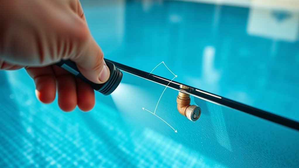 inspect pool plumbing connections