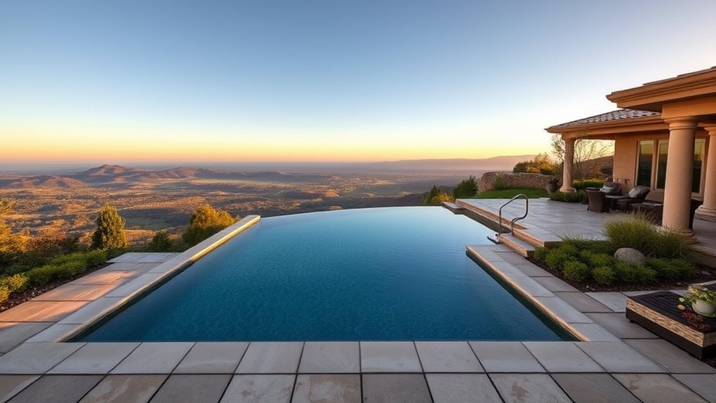 integrate pool with landscape