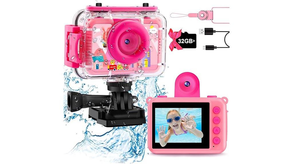 kids waterproof underwater camera