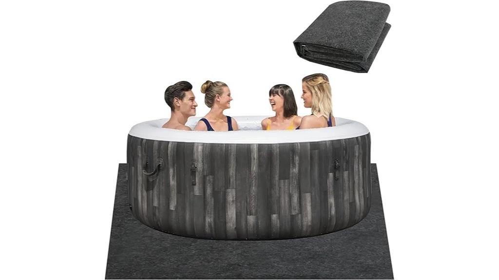 large 80x80 hot tub mat